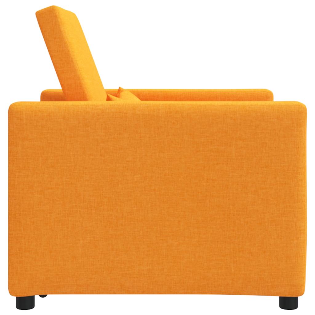 Einzel-Schlafsofa mit Rädern Dunkelgelb 90 x 165 x 87 cm Stoff