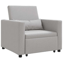 Einzel-Schlafsofa mit Rädern Wolkengrau 90 x 165 x 87 cm Stoff