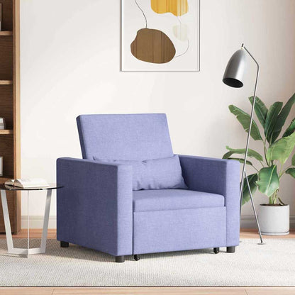 Einzel-Schlafsofa mit Rädern Jeans blau 90 x 165 x 87 cm Stoff