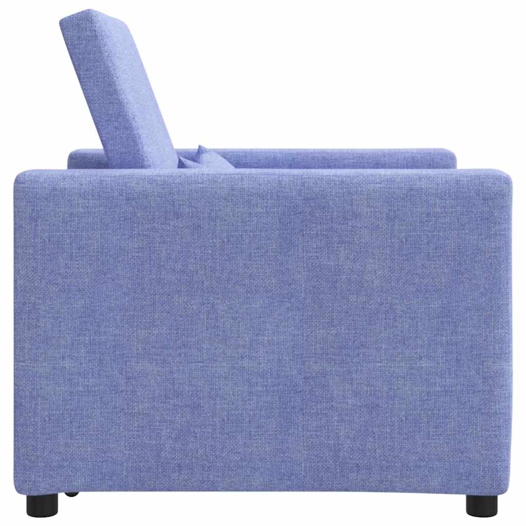 Einzel-Schlafsofa mit Rädern Jeans blau 90 x 165 x 87 cm Stoff