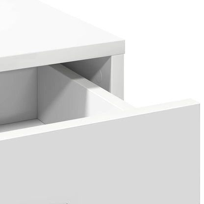 Schminktisch mit Tür 2 pcs Weiß 40 x 41 x 75 cm Holzwerkstoff