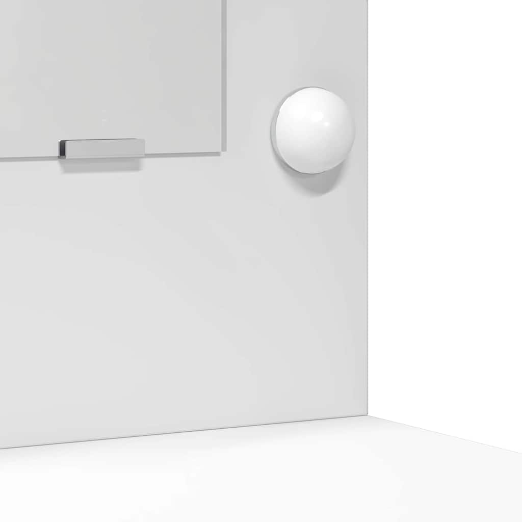 Schminktisch mit Tür 2 pcs Weiß 40 x 41 x 75 cm Holzwerkstoff