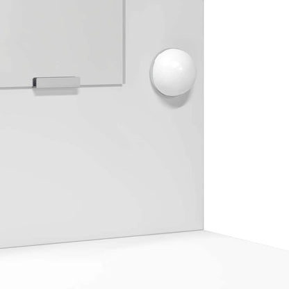 Schminktisch mit Tür 2 pcs Weiß 40 x 41 x 75 cm Holzwerkstoff