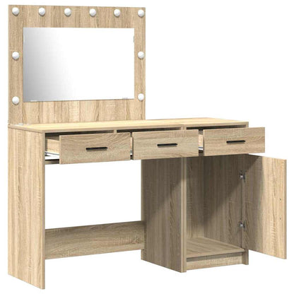 Schminktisch mit Tür 2 pcs Braun 40 x 41 x 75 cm Holzwerkstoff