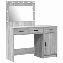 Schminktisch mit Tür 2 pcs Grau 40 x 41 x 75 cm Holzwerkstoff