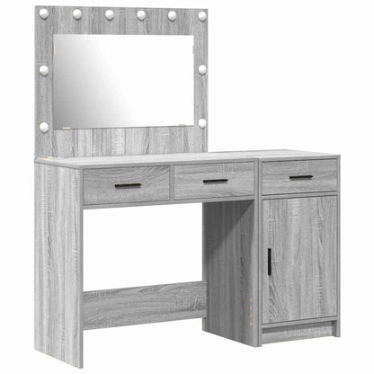 Schminktisch mit Tür 2 pcs Grau 40 x 41 x 75 cm Holzwerkstoff