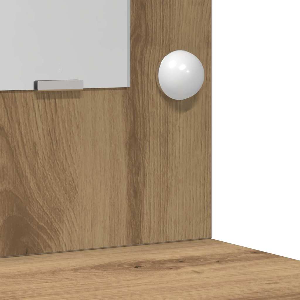 Schminktisch mit Tür 2 pcs Braun 40 x 41 x 75 cm Holzwerkstoff