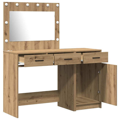Schminktisch mit Tür 2 pcs Braun 40 x 41 x 75 cm Holzwerkstoff