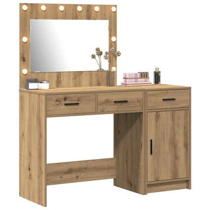 Schminktisch mit Tür 2 pcs Braun 40 x 41 x 75 cm Holzwerkstoff
