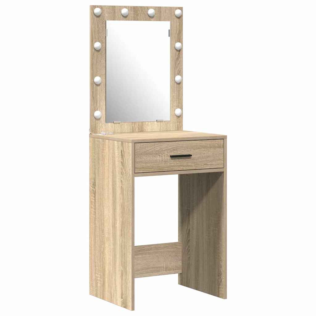 Schminktisch mit Tür 2 pcs Braun 50 x 41 x 135 cm Holzwerkstoff