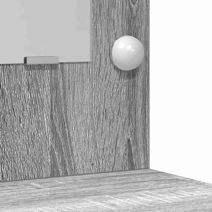 Schminktisch mit Tür 2 pcs Grau 50 x 41 x 135 cm Holzwerkstoff