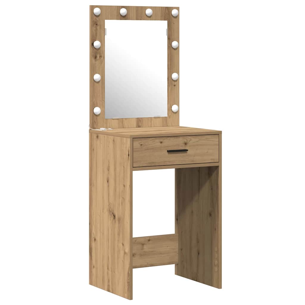 Schminktisch mit Tür 2 pcs Braun 50 x 41 x 135 cm Holzwerkstoff