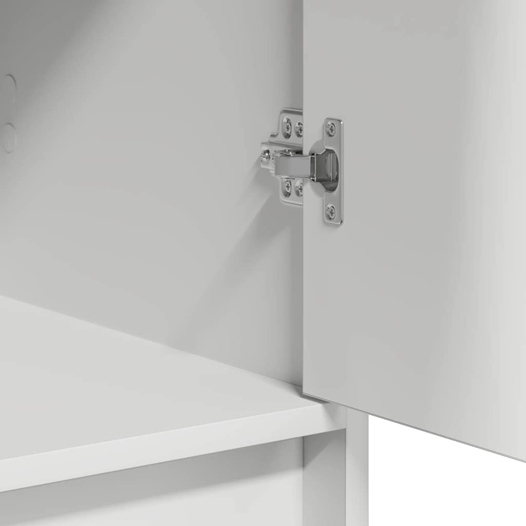 Schminktisch mit Tür 3 pcs Weiß 40 x 41 x 75 cm Holzwerkstoff