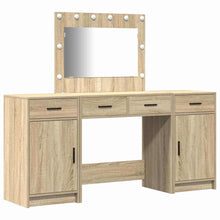 Schminktisch mit Tür 3 pcs Braun 40 x 41 x 75 cm Holzwerkstoff