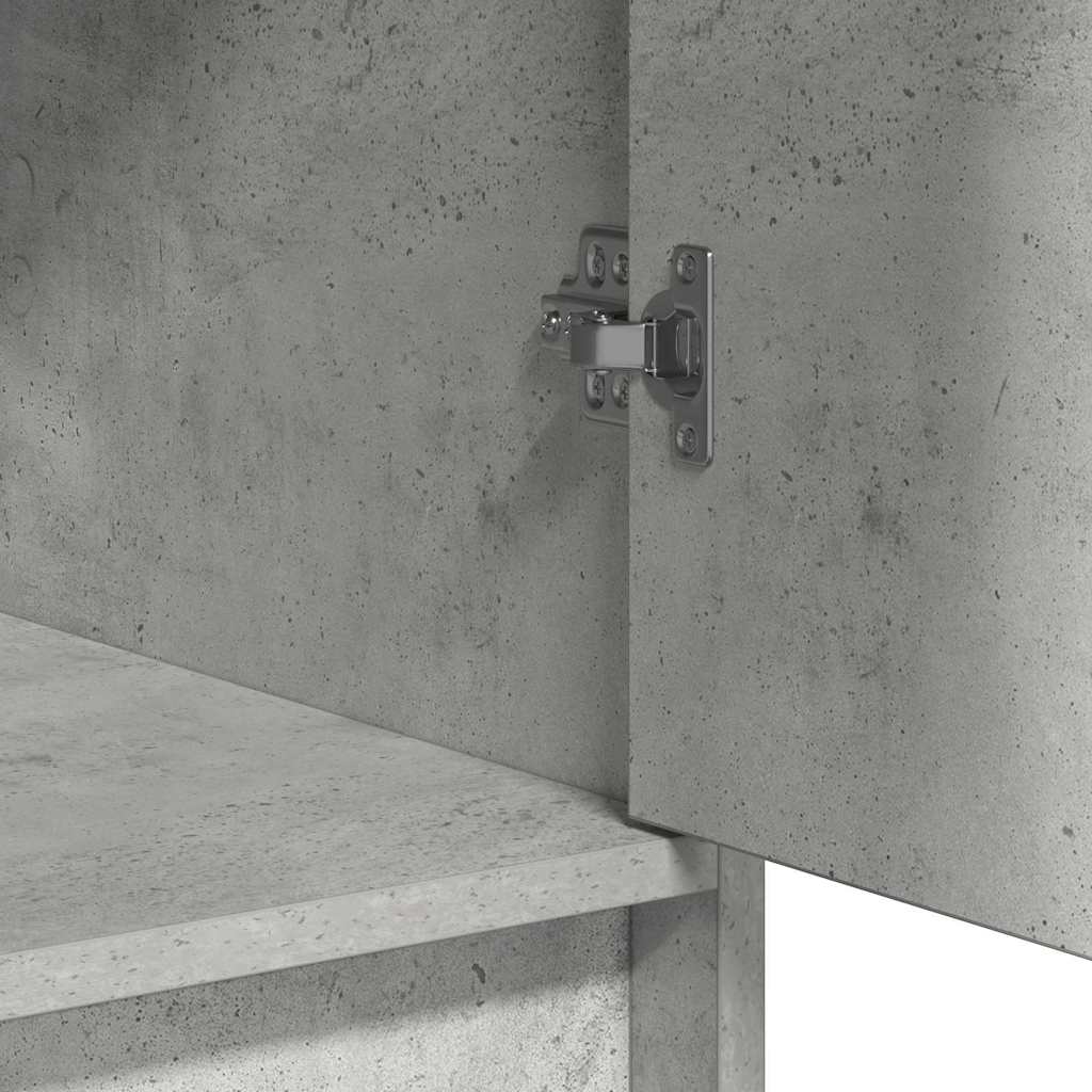 Schminktisch mit Tür 3 pcs Grau 40 x 41 x 75 cm Holzwerkstoff