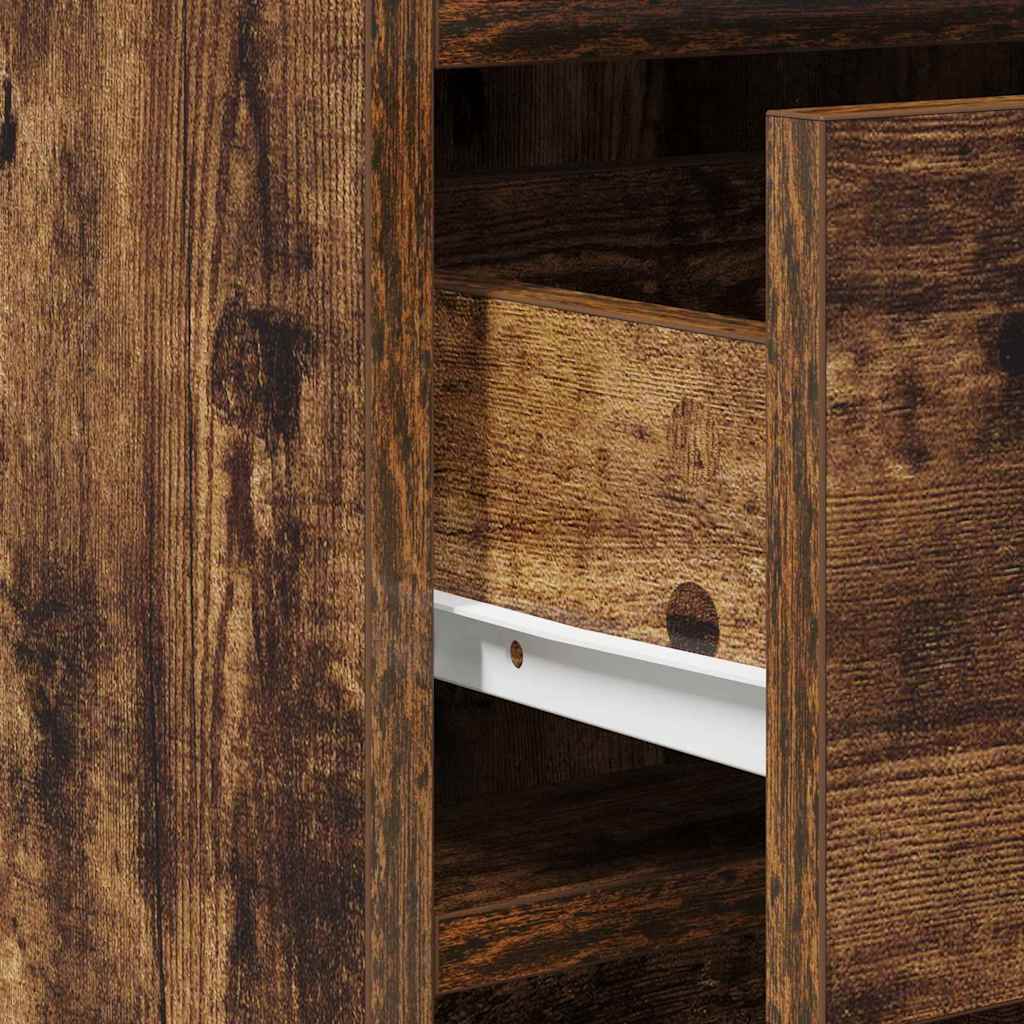 Schminktisch mit Tür 3 pcs Braun 40 x 41 x 75 cm Holzwerkstoff