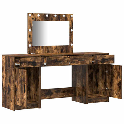 Schminktisch mit Tür 3 pcs Braun 40 x 41 x 75 cm Holzwerkstoff