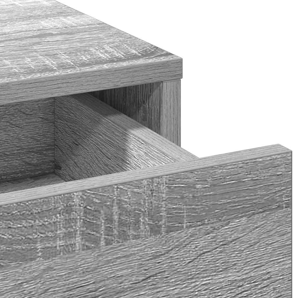 Schminktisch mit Tür 3 pcs Grau 40 x 41 x 75 cm Holzwerkstoff