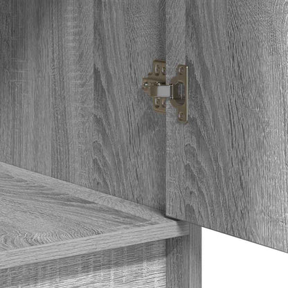 Schminktisch mit Tür 3 pcs Grau 40 x 41 x 75 cm Holzwerkstoff