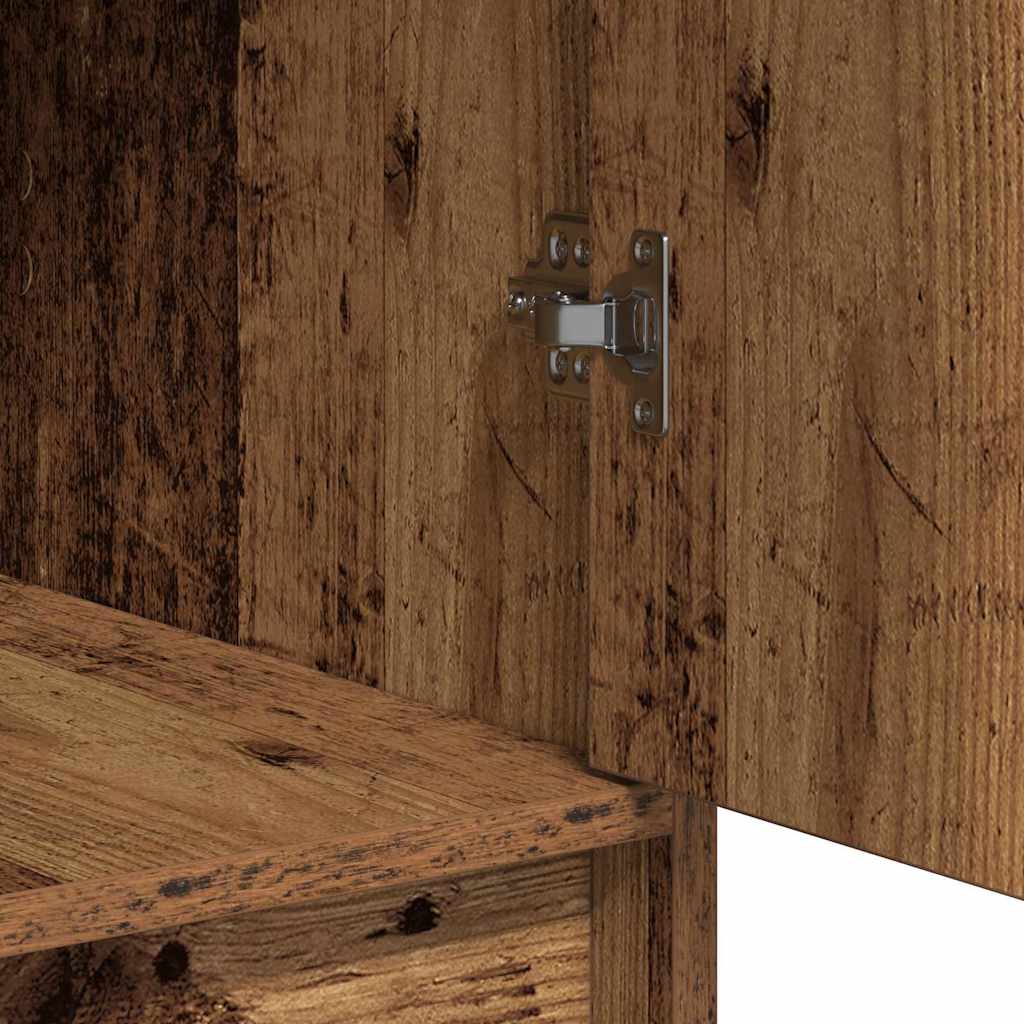 Schminktisch mit Tür 3 pcs Braun 40 x 41 x 75 cm Holzwerkstoff