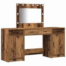 Schminktisch mit Tür 3 pcs Braun 40 x 41 x 75 cm Holzwerkstoff