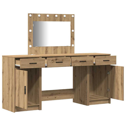 Schminktisch mit Tür 3 pcs Braun 40 x 41 x 75 cm Holzwerkstoff