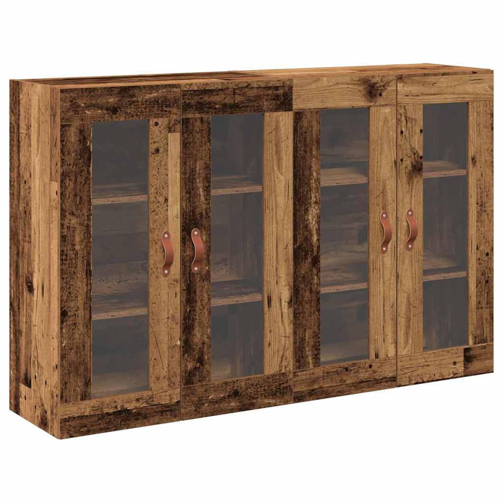 Wandschrank 2 pcs Altholz 69.5 x 34 x 90 cm Holzwerkstoff