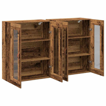Wandschrank 2 pcs Altholz 69.5 x 34 x 90 cm Holzwerkstoff