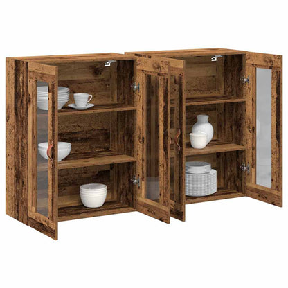 Wandschrank 2 pcs Altholz 69.5 x 34 x 90 cm Holzwerkstoff