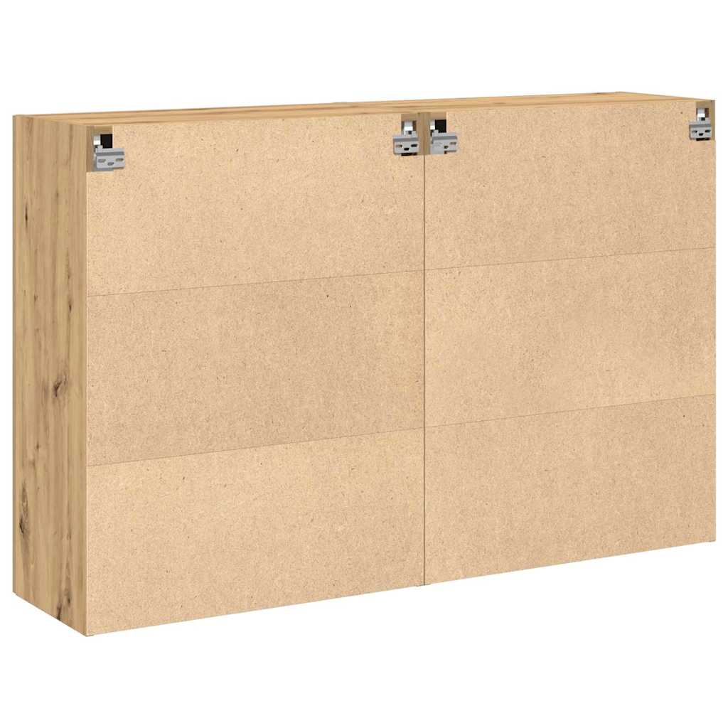 Wandschrank 2 pcs Artisan-Eiche 69.5 x 34 x 90 cm Holzwerkstoff