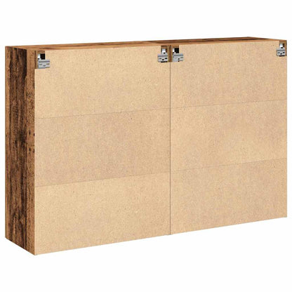 Wandschrank 2 pcs Altholz 69.5 x 34 x 90 cm Holzwerkstoff