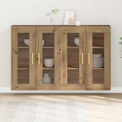 Wandschrank 2 pcs Artisan-Eiche 69.5 x 34 x 90 cm Holzwerkstoff