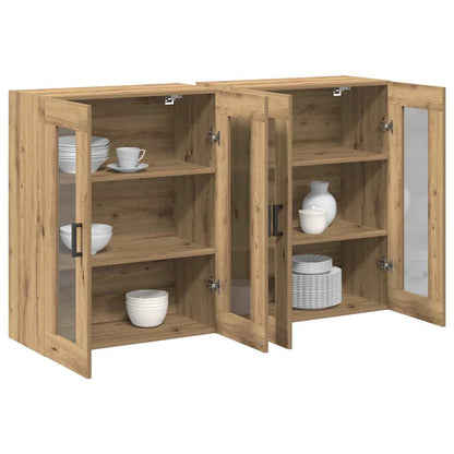 Wandschrank 2 pcs Artisan-Eiche 69.5 x 34 x 90 cm Holzwerkstoff