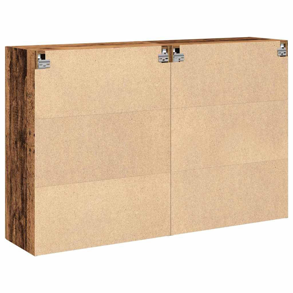 Wandschrank 2 pcs Altholz 69.5 x 34 x 90 cm Holzwerkstoff