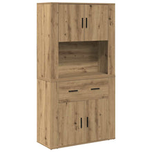 Highboard Artisan-Eiche 80 x 33 x 150 cm Holzwerkstoff