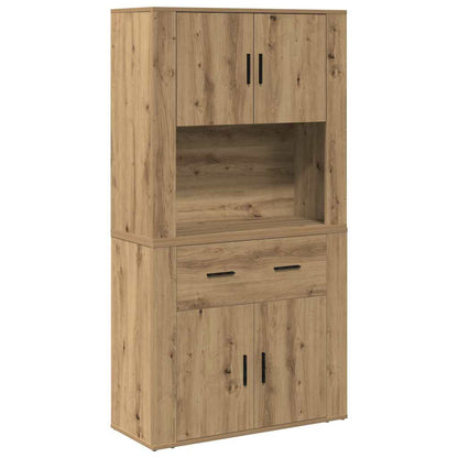 Highboard Artisan-Eiche 80 x 33 x 150 cm Holzwerkstoff