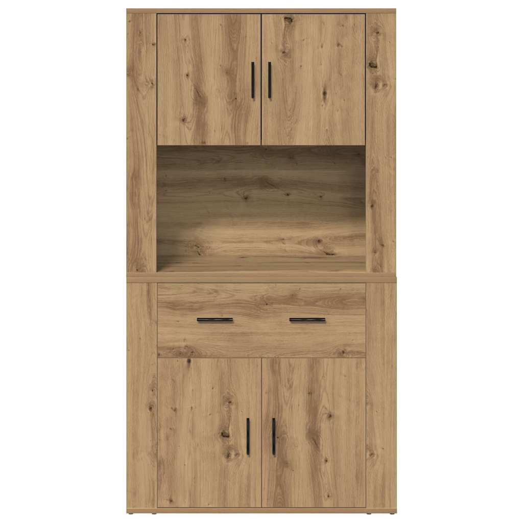 Highboard Artisan-Eiche 80 x 33 x 150 cm Holzwerkstoff