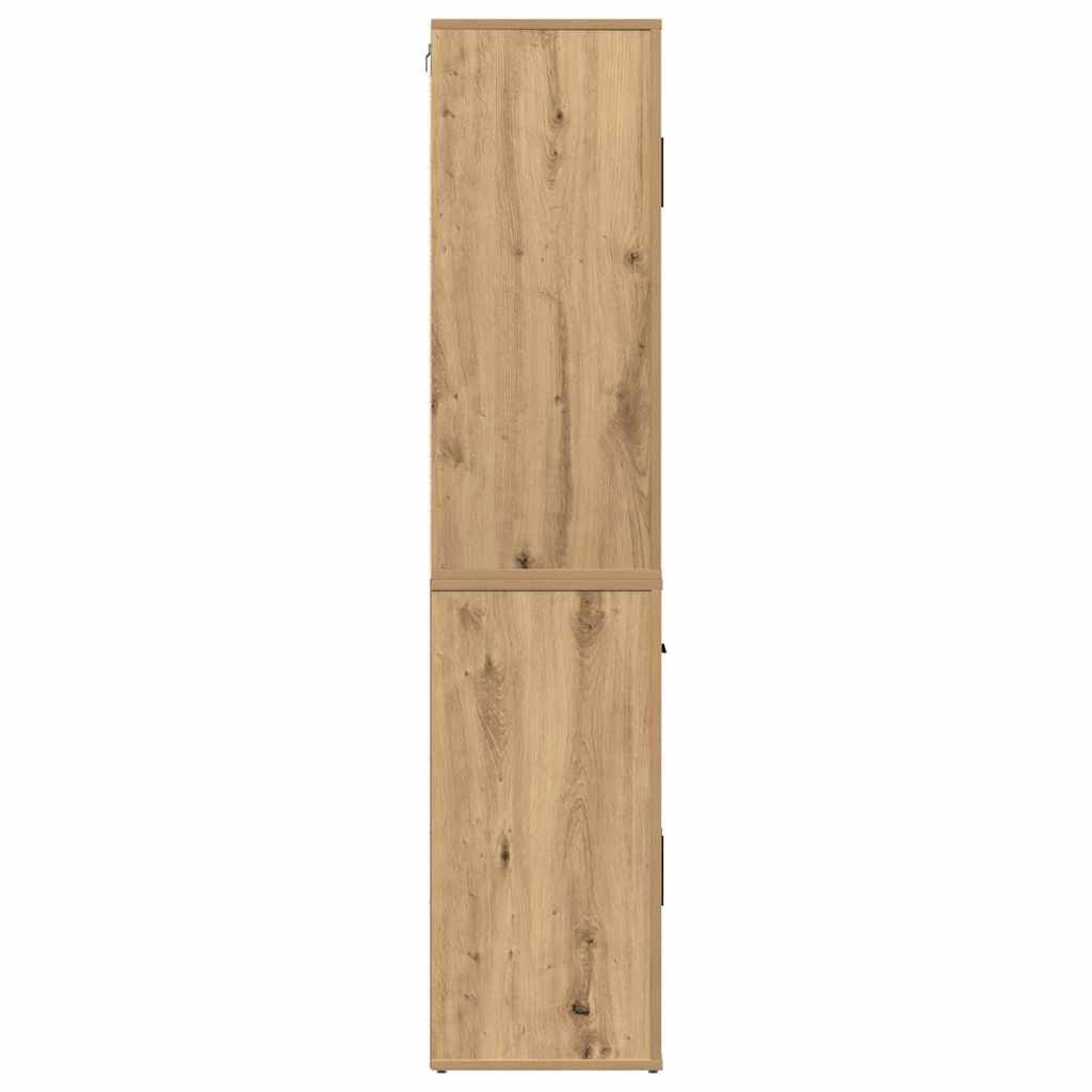 Highboard Artisan-Eiche 80 x 33 x 150 cm Holzwerkstoff
