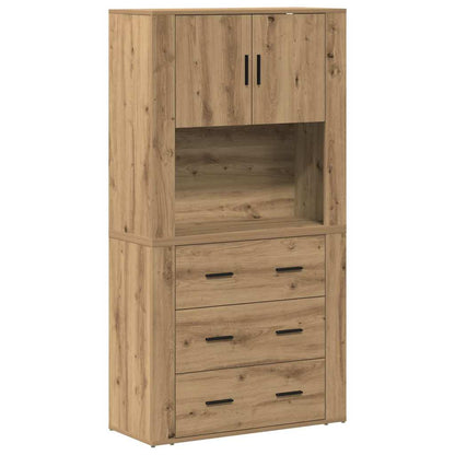 Highboard Artisan-Eiche 80 x 33 x 150 cm Holzwerkstoff