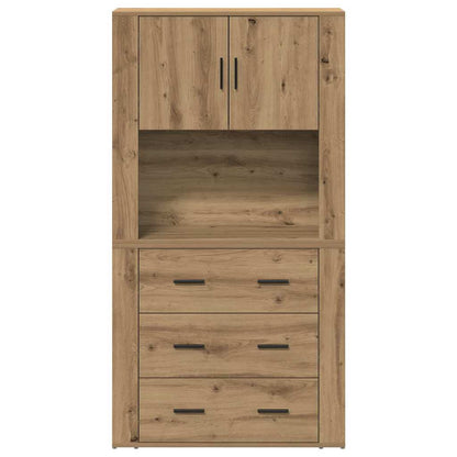 Highboard Artisan-Eiche 80 x 33 x 150 cm Holzwerkstoff