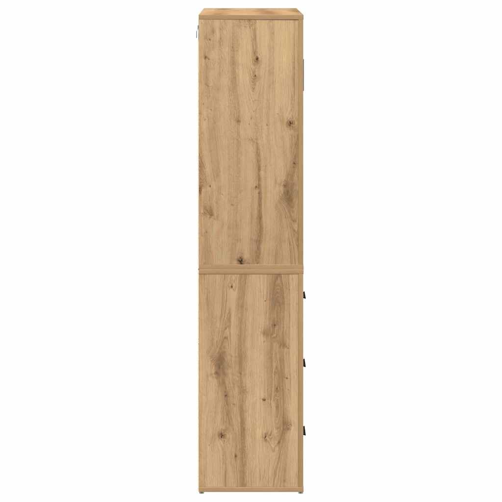 Highboard Artisan-Eiche 80 x 33 x 150 cm Holzwerkstoff