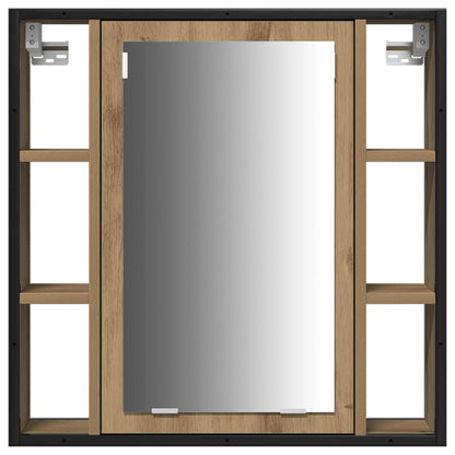 Badezimmer Waschbeckenmöbel mit Tür 3 pcs Braun 80 x 30 x 60 cm