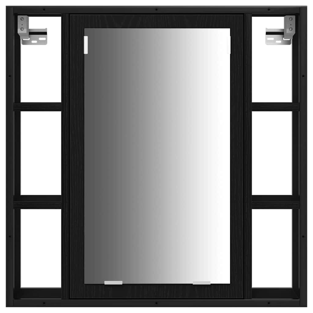 Badezimmer Waschbeckenmöbel 3 pcs Schwarz 80 x 30 x 60 cm