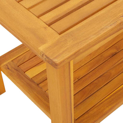 Couchtisch Braun 70 x 40 x 45 cm Akazie Massivholz