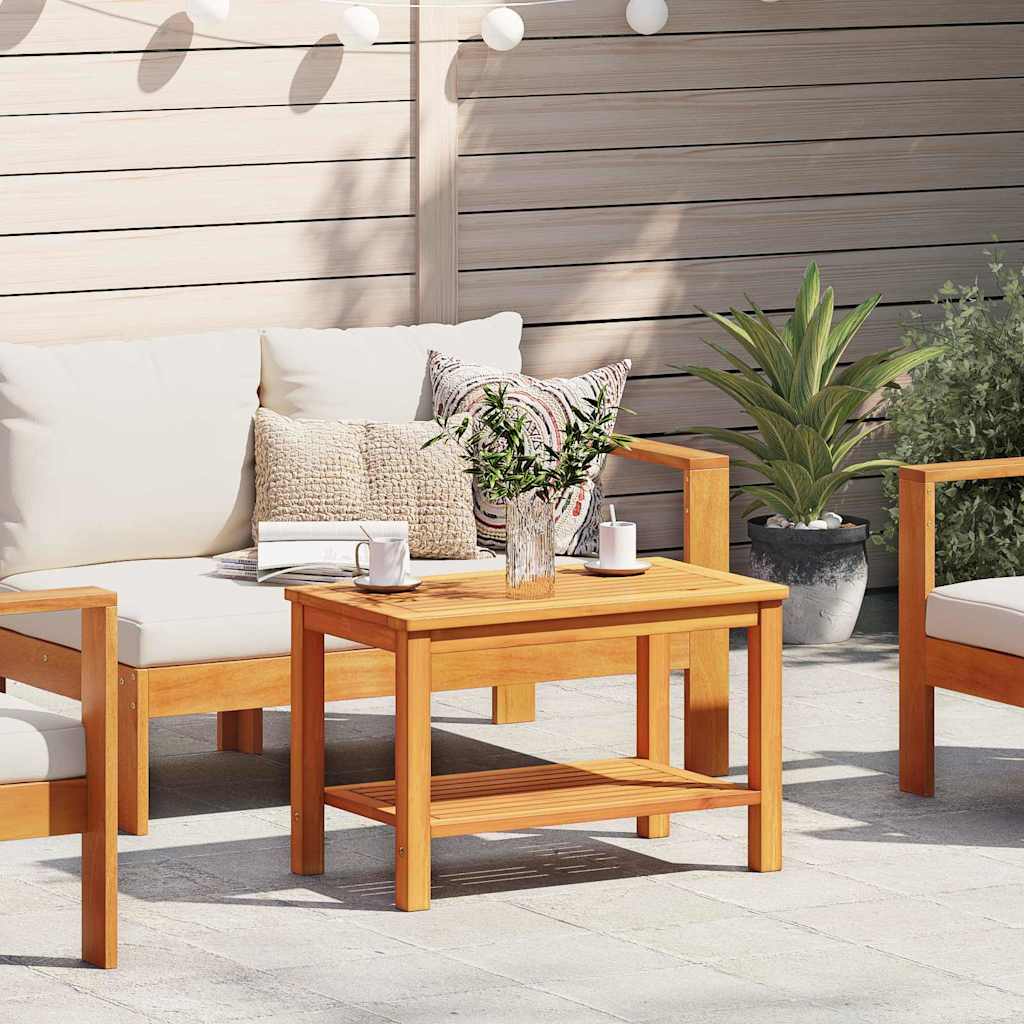 Couchtisch Braun 70 x 40 x 45 cm Akazie Massivholz