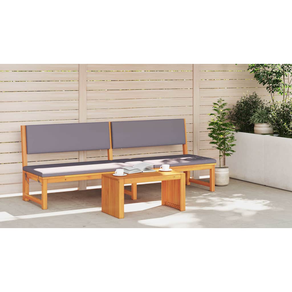 Couchtisch Braun 70 x 35 x 35 cm Akazie Massivholz