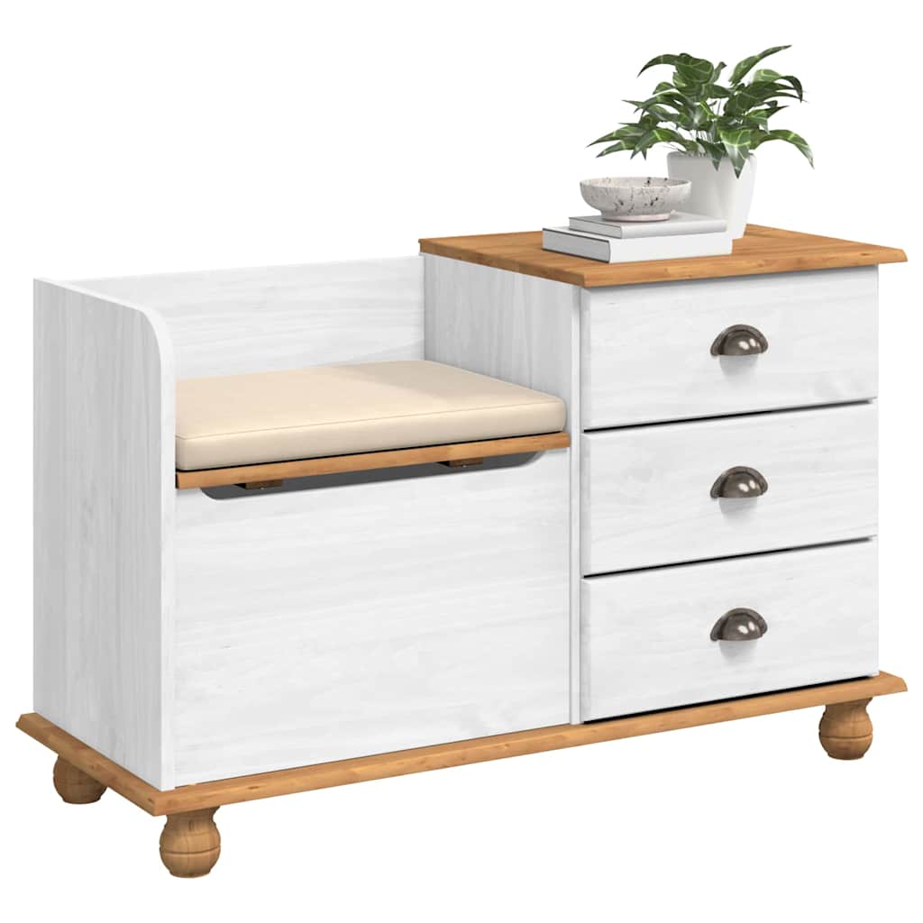 Aufbewahrungsbank für den Eingangsbereich ASKIM Weiß