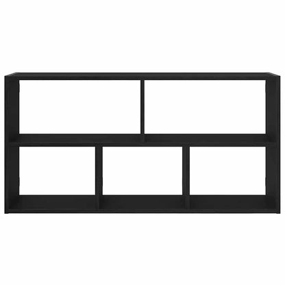 Wandregal Schwarz Eichen-Optik 100x25x50 cm Holzwerkstoff