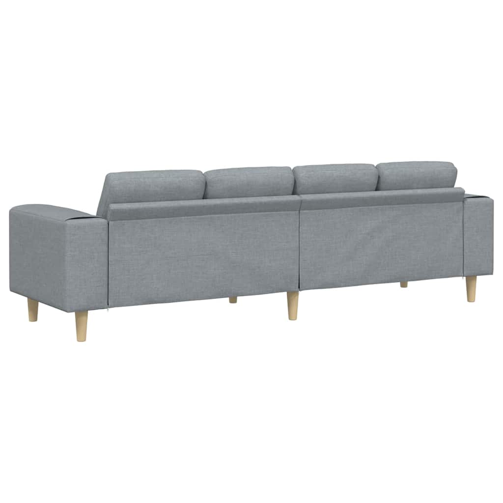 Sofa Set Hellgrau Stoff