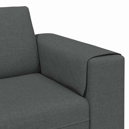 Sofa Set Dunkelgrau Stoff